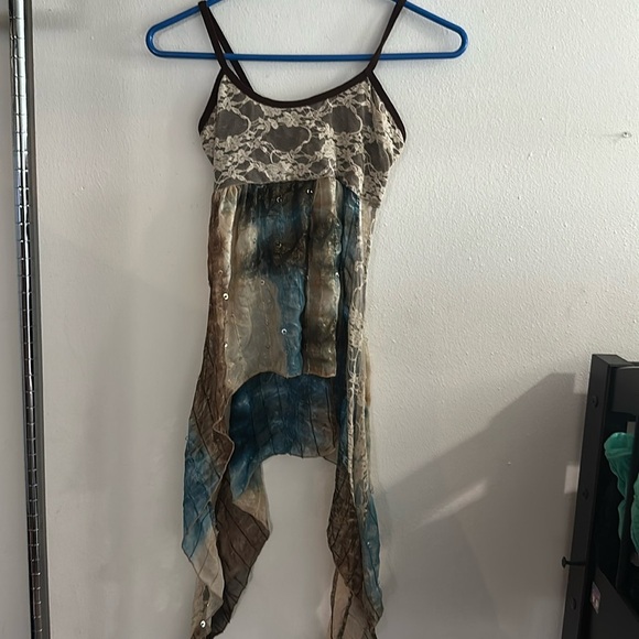 Vintage y2k lace flower fairy tank top - Picture 1 of 7